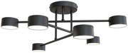 Czarna industrialna lampa sufitowa - D135-Evex
