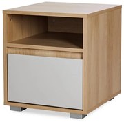 Szafka nocna DALIA 42cm buk/szara LITTLE SKY
