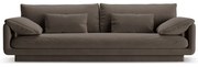 Brązowa aksamitna sofa 250 cm Torino – Micadoni