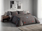 PrzytulneMieszkanie.pl PrzytulneMieszkanie.pl Pościel z mikrofibry ORBITA ciemnoszara Rozmiar pościeli: 2 szt 70 x 80 cm | 160 x 200 cm