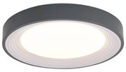 Nowoczesna lampa sufitowa szara z białym wykończeniem 38 cm z możliwością ściemniania LED - Kanton Nowoczesny Oswietlenie wewnetrzne