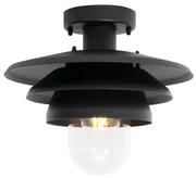 Zewnetrzna Designerska lampa sufitowa zewnętrzna czarna IP44 - MortyDesignerski Oswietlenie zewnetrzne