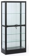 Witryna szklana, 1800 × 800 × 400 mm, czarna