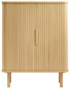 Szafka w dekorze dębu z drzwiami przesuwnymi 113x90 cm Cavo – Unique Furniture