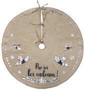 Dywanik pod choinkę jutowy