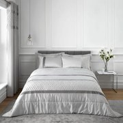 Szara narzuta z mikrosatyny 240x260 cm Sequin Cluster – Catherine Lansfield