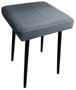 Taboret MAX BL14 szary podstawa czarna