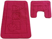Zestaw różowych dywaników łazienkowych W0-A86