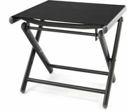 Aluminiowy stołek ogrodowy - składany czarny