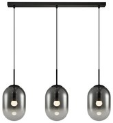 Czarna potrójna lampa wisząca - K400 D1-S87