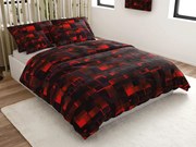 PrzytulneMieszkanie.pl PrzytulneMieszkanie.pl Bawełniana pościel GRAPHIO czerwona Rozmiar pościeli: 70 x 90 cm | 140 x 200 cm