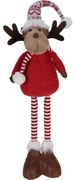 Świąteczny renifer stojący Barney, teleskopowe nogi, 49 cm