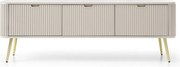Szafka RTV: Kaszmir, złote nogi, 168 x 57 x 39 cm