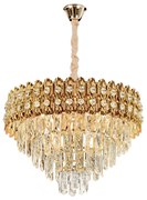 Lampa Wisząca z Kryształami G058-CP 60CM ZŁOTA