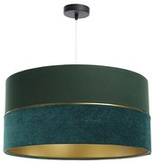 Żyrandol na lince TWIST 1xE27/60W/230V zielony/złoty