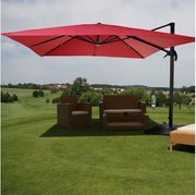 Parasol do świateł drogowych MCW-A96 I obrotowy,  czerwony ze stojakiem, obrotowy