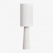 Lampa Podłogowa Loana Z Lnu I Włókna Szklanego Gardenia Biel - Sklum