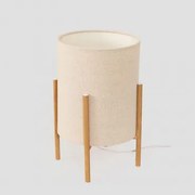 Lampa Stołowa Z Tkaniny Saek Kremowa - Sklum