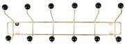 Wieszak ścienny z czarnymi elementami PT LIVING Saturnus, dł. 53,5 cm