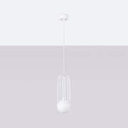 Lampa wisząca BRINA 1 biała SOLLUX  LIGHTING