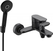 Mexen Milo R40 bateria wannowa z zestawem prysznicowym, czarna - 7133R40-70