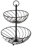 Etażerka metalowa, 2 poziomy, wys. 38 cm