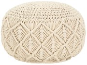 Okrągły biały podnóżek i siedzisko E1-F24