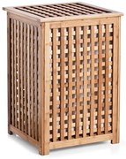 Bambusowy kosz na pranie z pokrywką - 92 litry, wyjmowany wkład, BAMBOO ZELLER