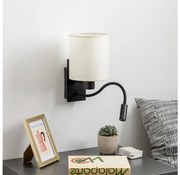 Brilagi - LED Kinkiet NUBILA 1xE27/25W/230V + LED/3W czarny/kremowy