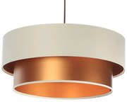 Miedziano-kremowa lampa wisząca nad stół S6-C98