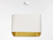 Lampa wisząca KWADRO SUE 40w20 biała/złota BPS KONCEPT