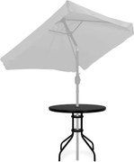 Stolik ogrodowy, balkonowy 80 cm Torello 072, czarny, okrągły