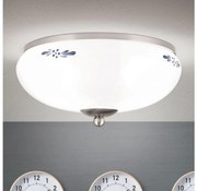 Orion DL 7-673- Plafon LANDHAUS 2xE27/60W/230V śr. 28 cm mat. chrom/biały