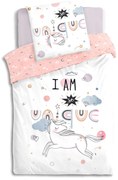 Pościel dla dziewczynki 140x200 cm, UNICORN, dwustronna