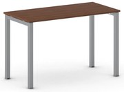 Biurko PRIMO SQUARE, 120x60 cm, szaro-srebrna podstawa, czereśnia