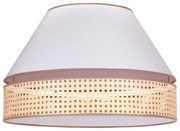 Duolla - Lampa sufitowa AVIGNON 1xE27/15W/230V śr. 50 cm biały/rattan
