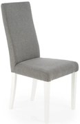 Drewniane krzesło tapicerowane szary + biały F2-A38