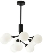 Czarno-biała lampa wisząca SULION Musa, wys. 102 cm