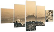 Obraz - Miasto pod mgłą (125x70 cm)