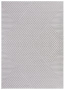 Dywan 3D nowoczesny Sahara Wstęga szary 80 cm x 150 cm