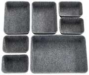 WENKO 64502100 - Organizer do szuflady FELT 28,5x20 cm szary