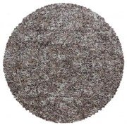 Dywan shaggy Enjoy beżowy wielokolorowy 80 cm x 80 cm koło