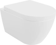Mexen Rico miska wc Rimless z deską wolnoopadającą twarda, biała połysk - 30478000
