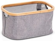 Pudełko z płótna, tekstylny pojemnik na przedmioty, kosz z tkaniny do przechowywania przedmiotów.
