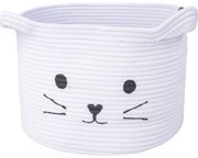 Koszyk pleciony Koszyk na zabawki kremowy KITTY 025x035 inny