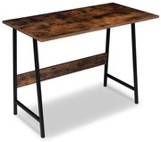 Biurko z metalowym stelażem postarzany dąb R9-G48