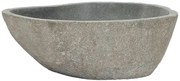 Owalna umywalka z kamienia rzecznego T8-L44