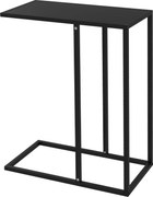 HOMCOM Stolik Boczny Czarny z Antypoślizgowymi Stopkami Praktyczny Design 46x26x60cm | Aosom PL