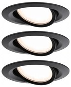 Paulmann 93080 - Zestaw 3x LED 6W IP23 ściemnialne oprawy podtynkowe COIN 230V