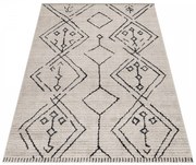 Dywan poliestrowy Berber rustykalny beżowy 160 cm x 230 cm